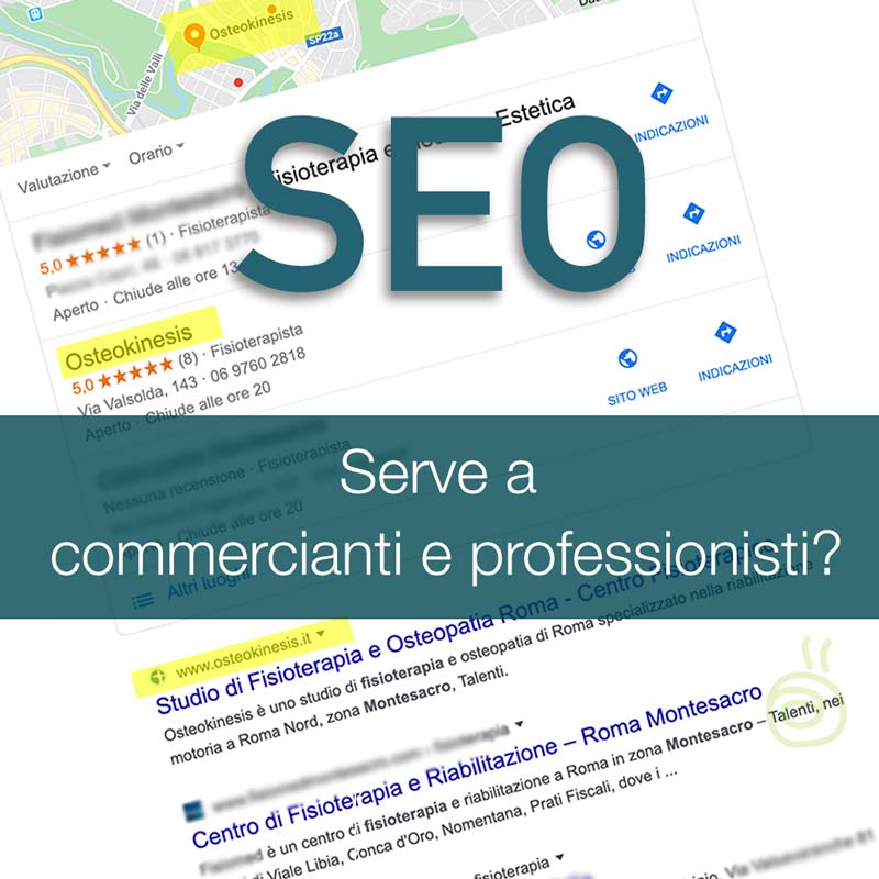 SEO per piccoli business, commercianti e professionisti